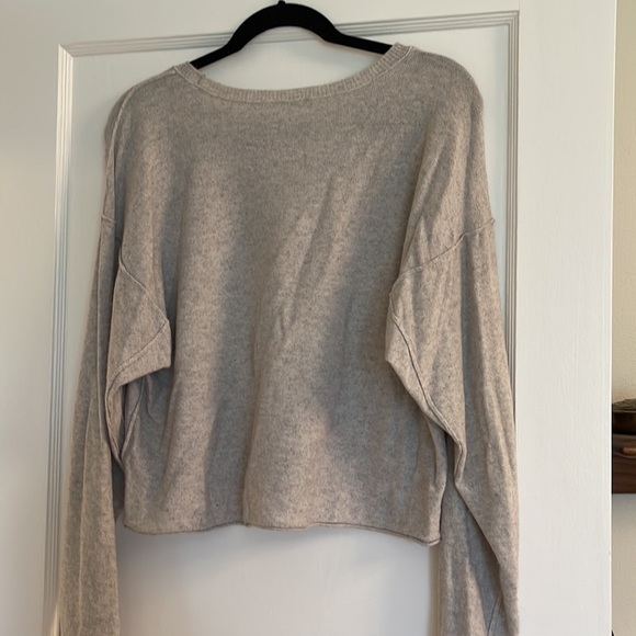 Free People heather grey cashmere sweater - Picture 4 of 4